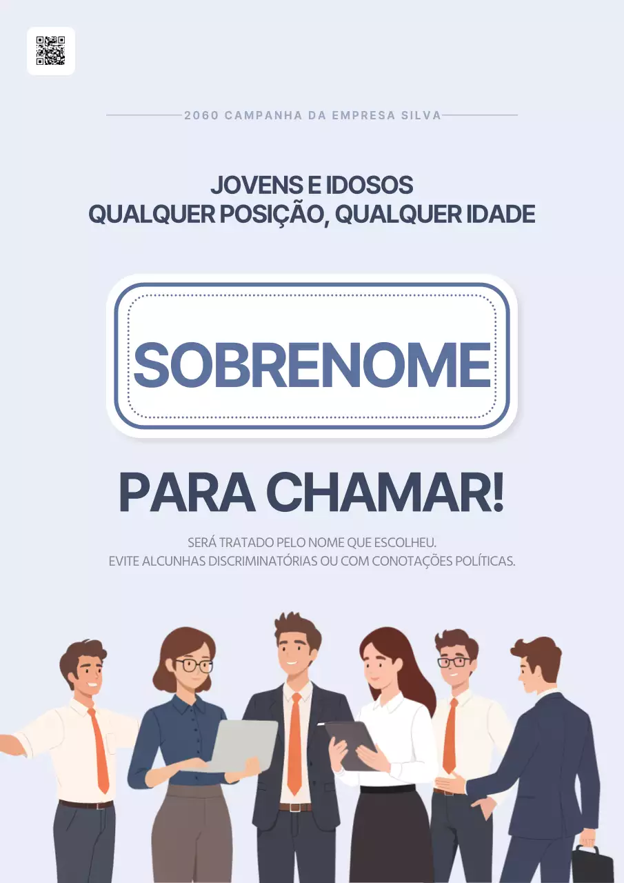 Promover uma campanha simples em azul claro
