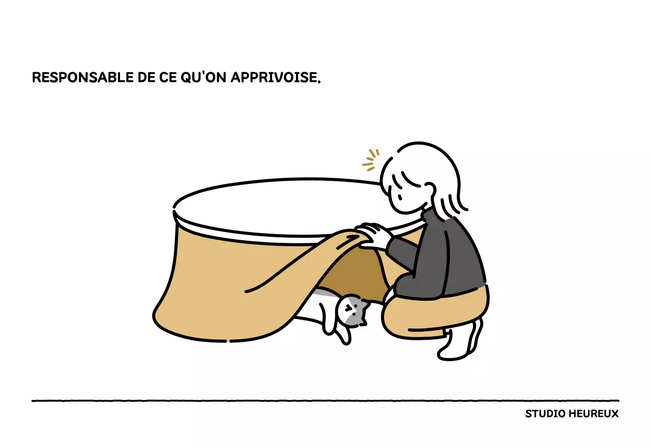 Calendrier illustré avec un joli style de lignes