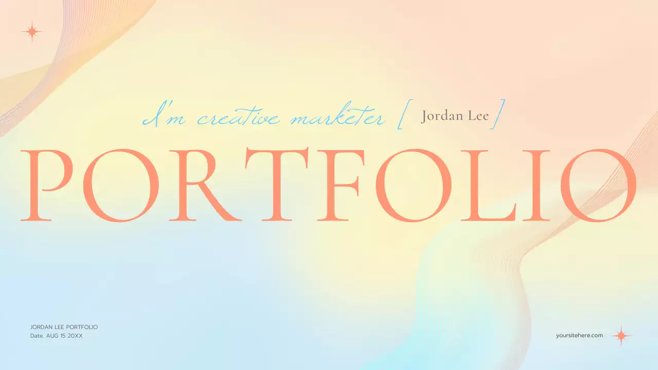 Pastel Elegant Marketing Portfolio Presentation