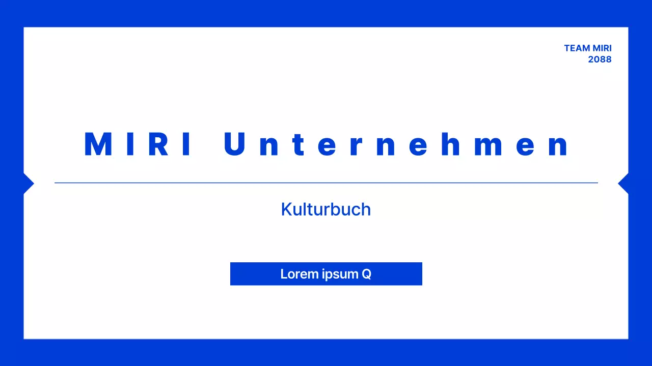 Blue Modernes Handbuch der Organisationskultur