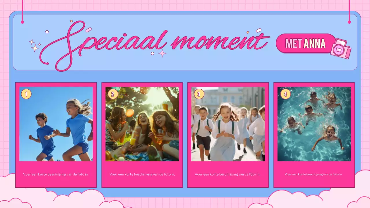 roze trendy verjaardagskaart