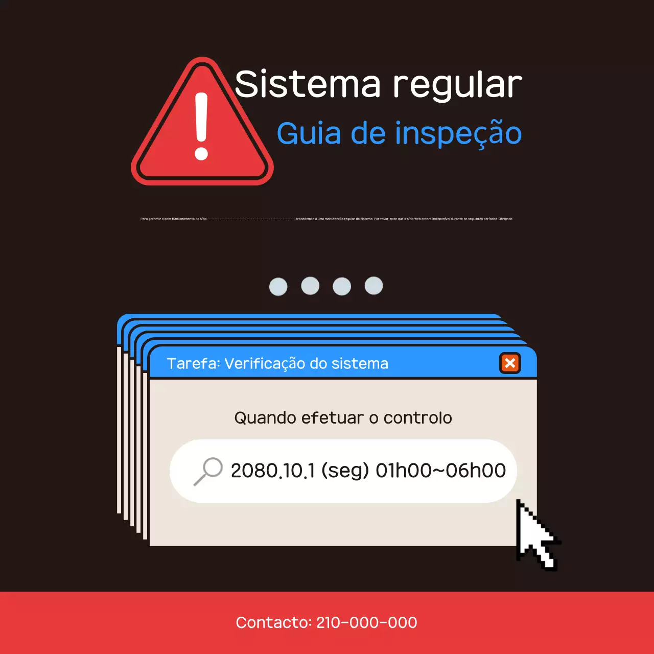 Anúncio simples preto