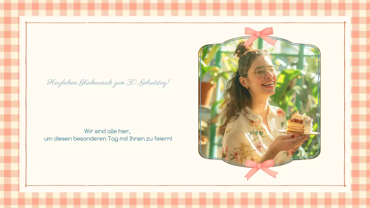 beige vintage geburtstagseinladung