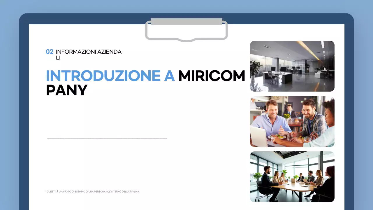 guida all'onboarding blu moderno