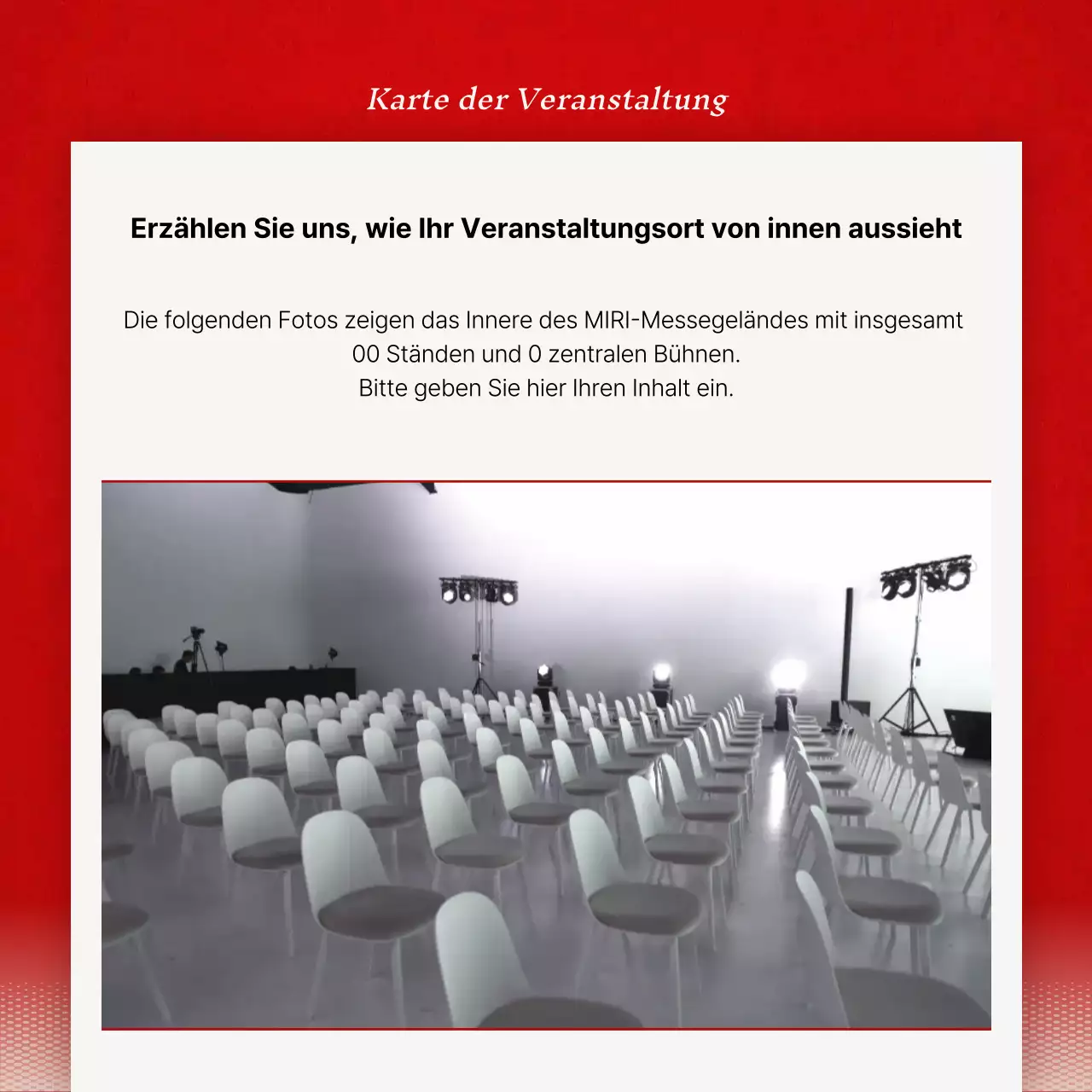 Hübsche rot-weiße Frage- und Antwort-Ansagen