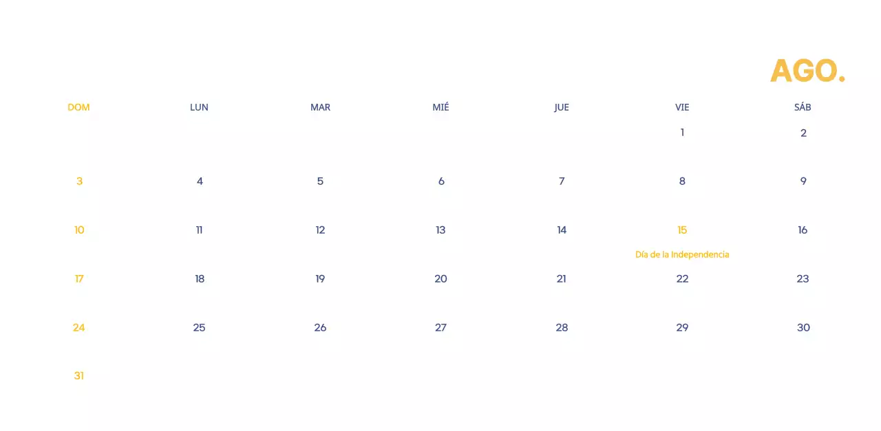 Calendario comercial con simpáticas ilustraciones