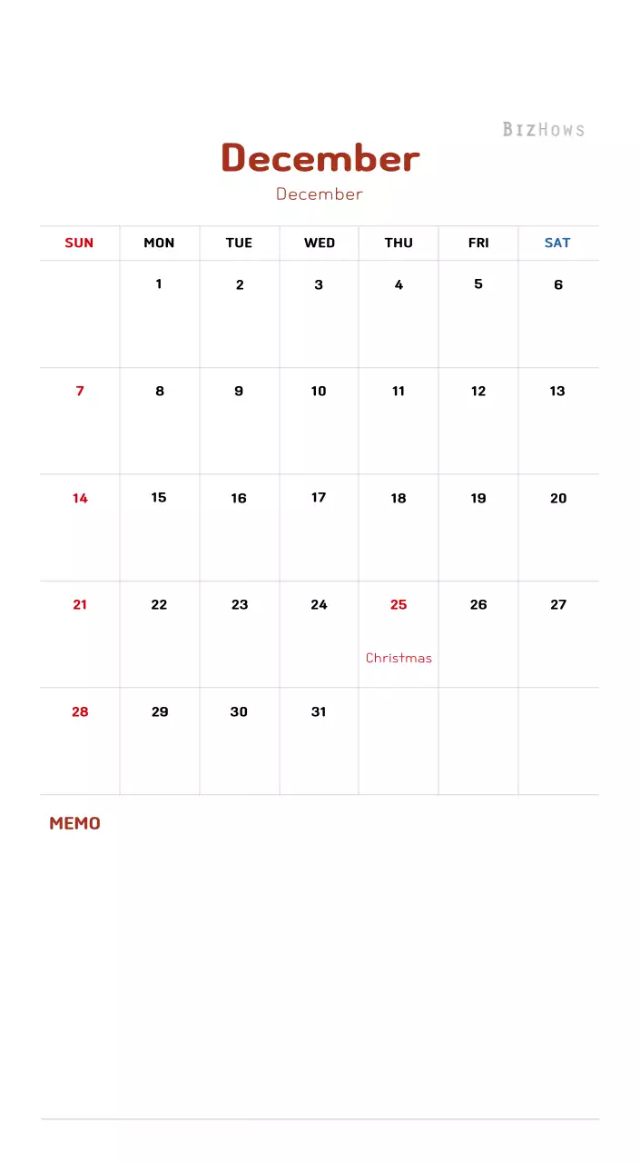 New Year's calendar with a warm, illustrated feel