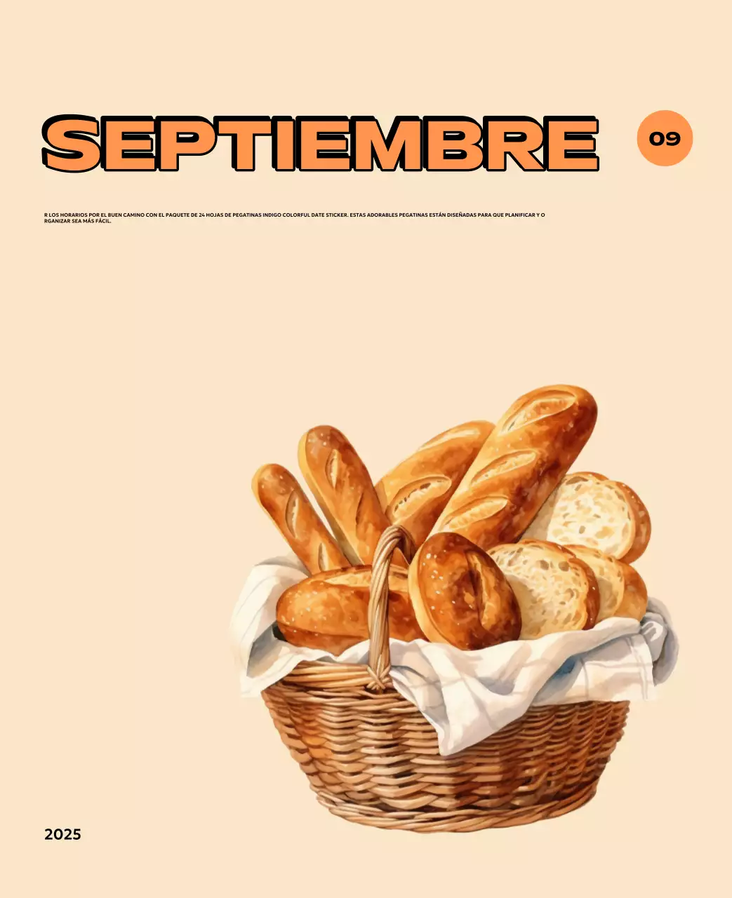 Coloridos calendarios con diversas ilustraciones retro