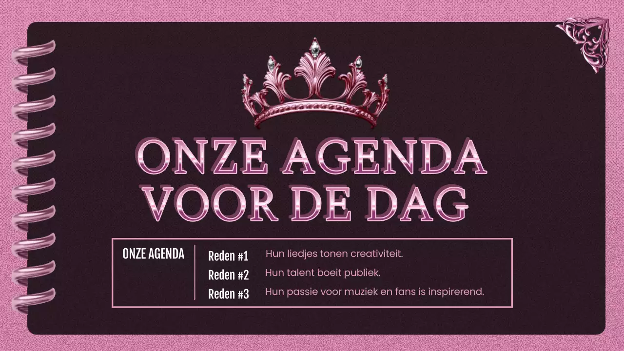 roze trendy K-pop promotie