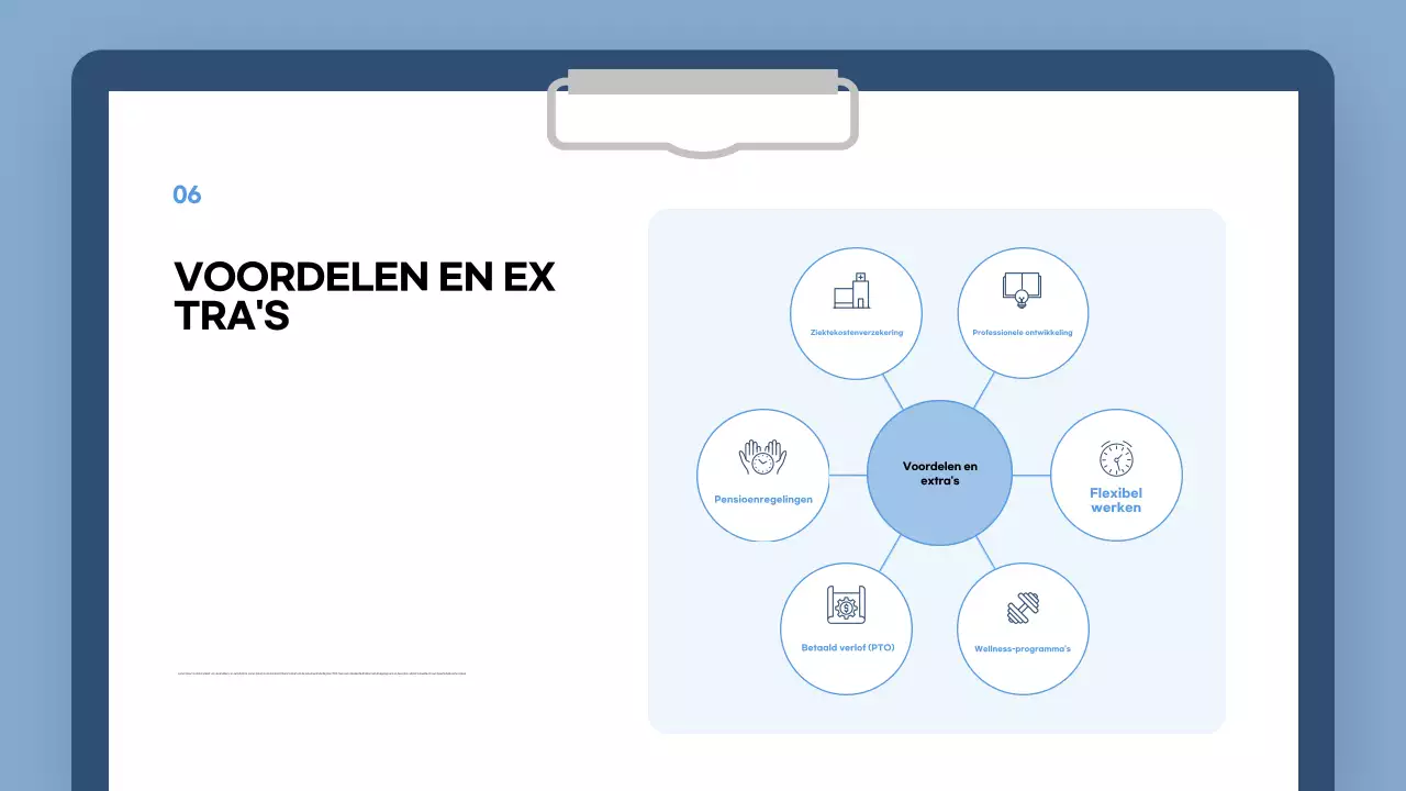 blauw modern inwerkgids