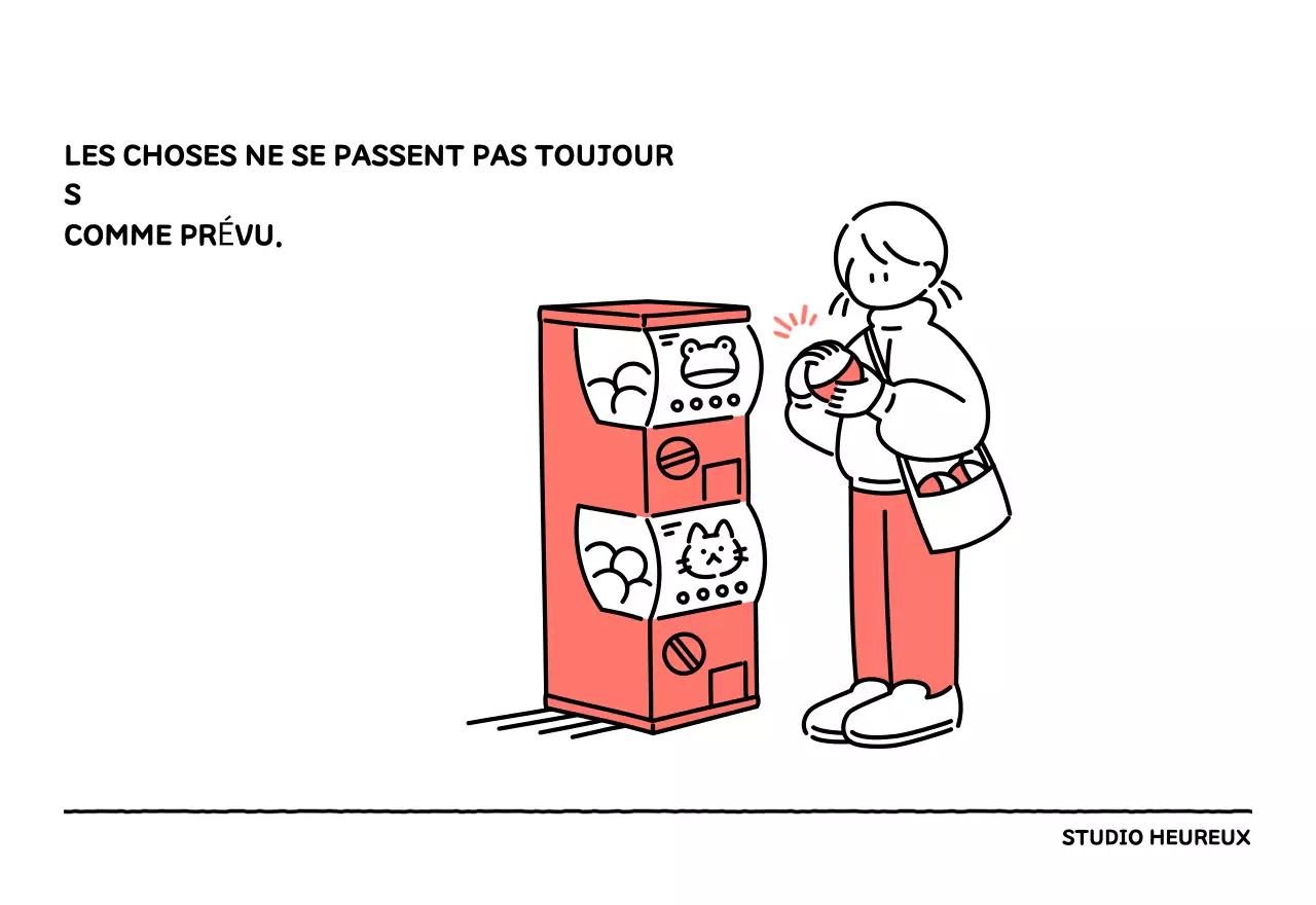 Calendrier illustré avec un joli style de lignes