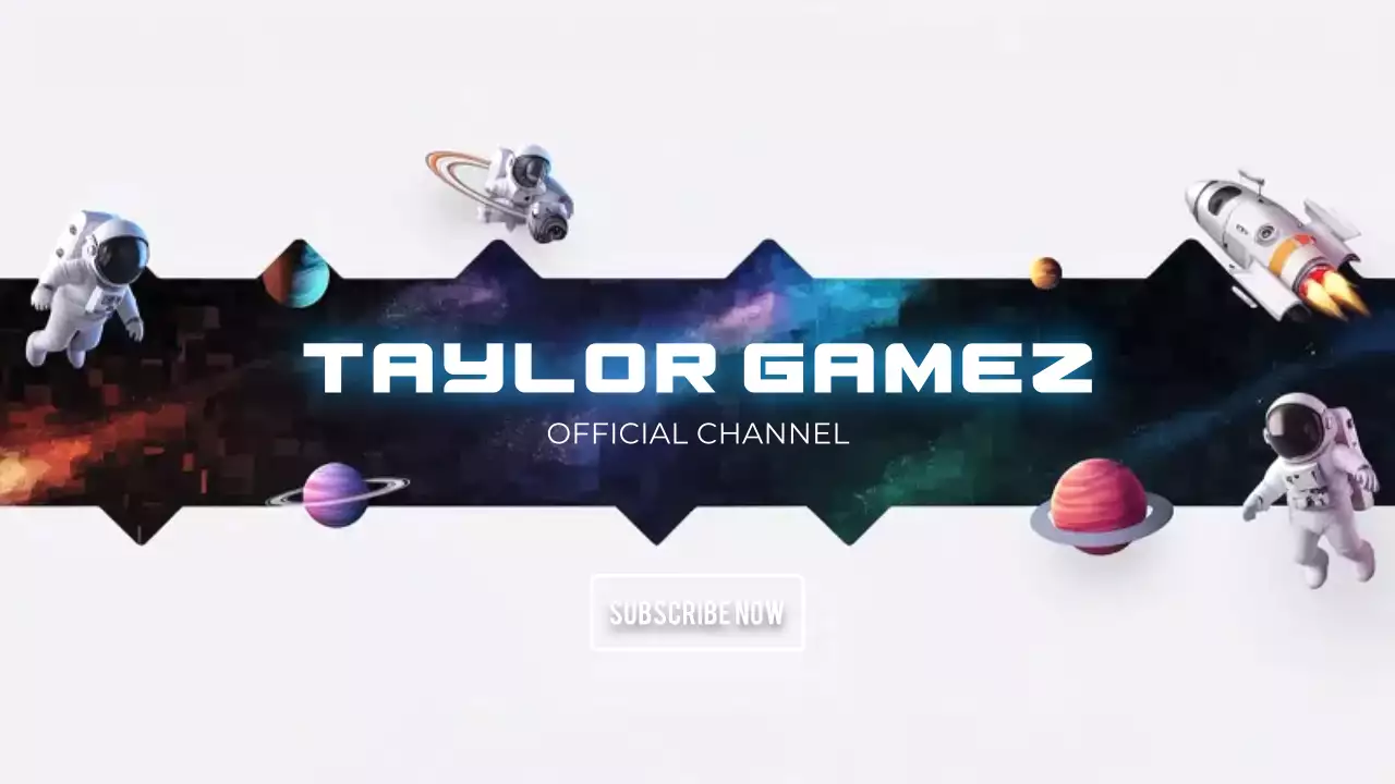 Black Modern Gaming Promotion YouTube Thumbnail