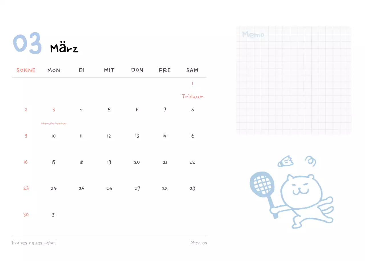 Tageskalender aus Elfenbein