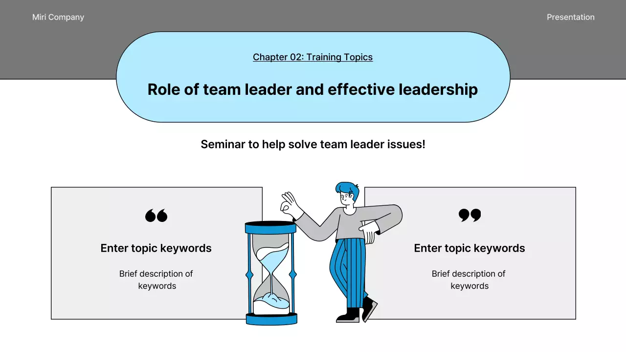 Apresentação do Seminário de Liderança Profissional Azul