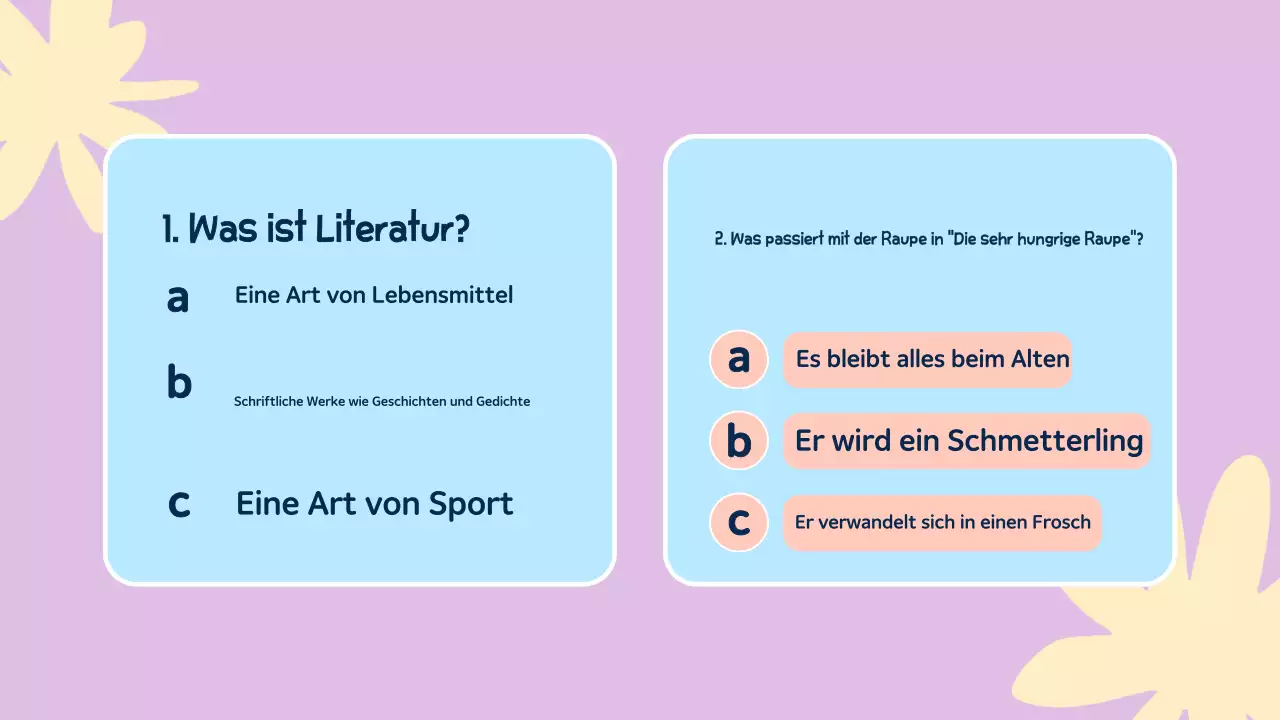 abstrakte bunte Einführung in den Literaturunterricht