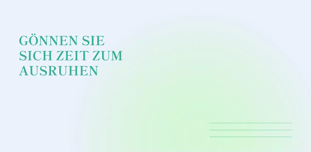 Minimalistischer Kalender mit Farbverlauf