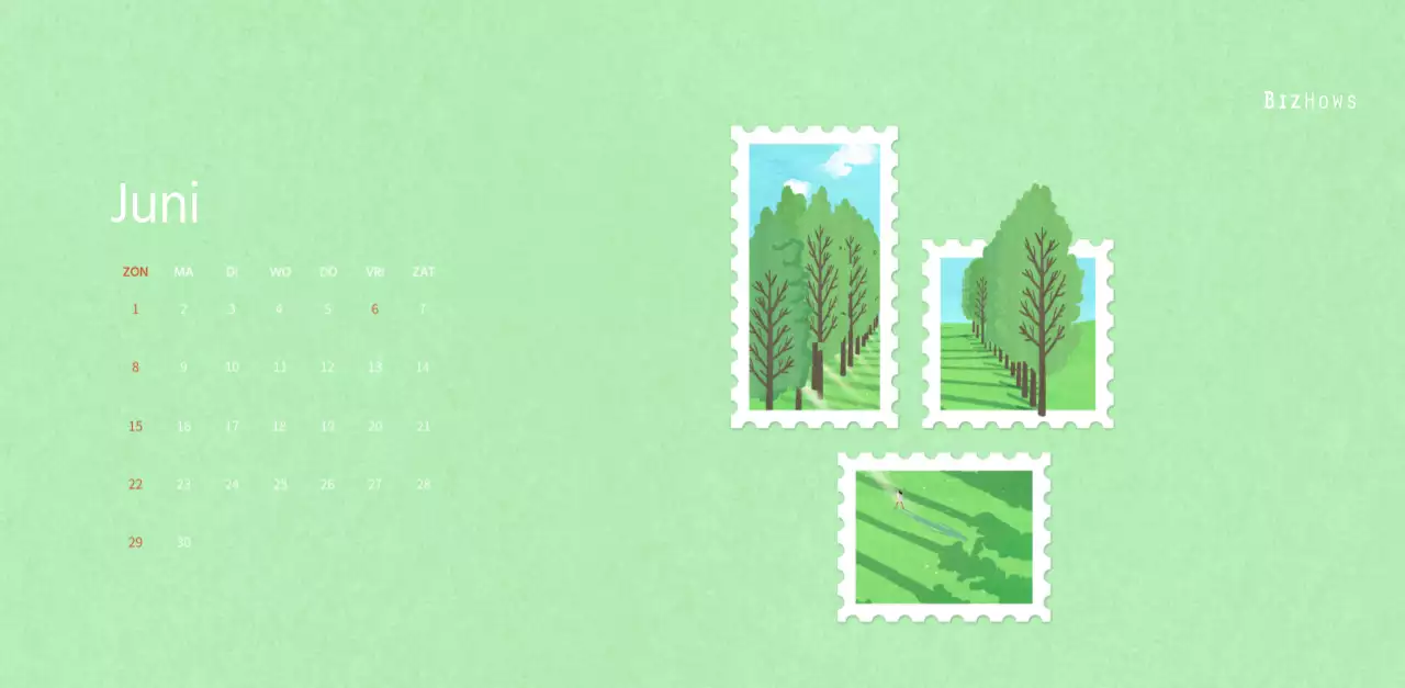 Stempelillustraties met een warm concept