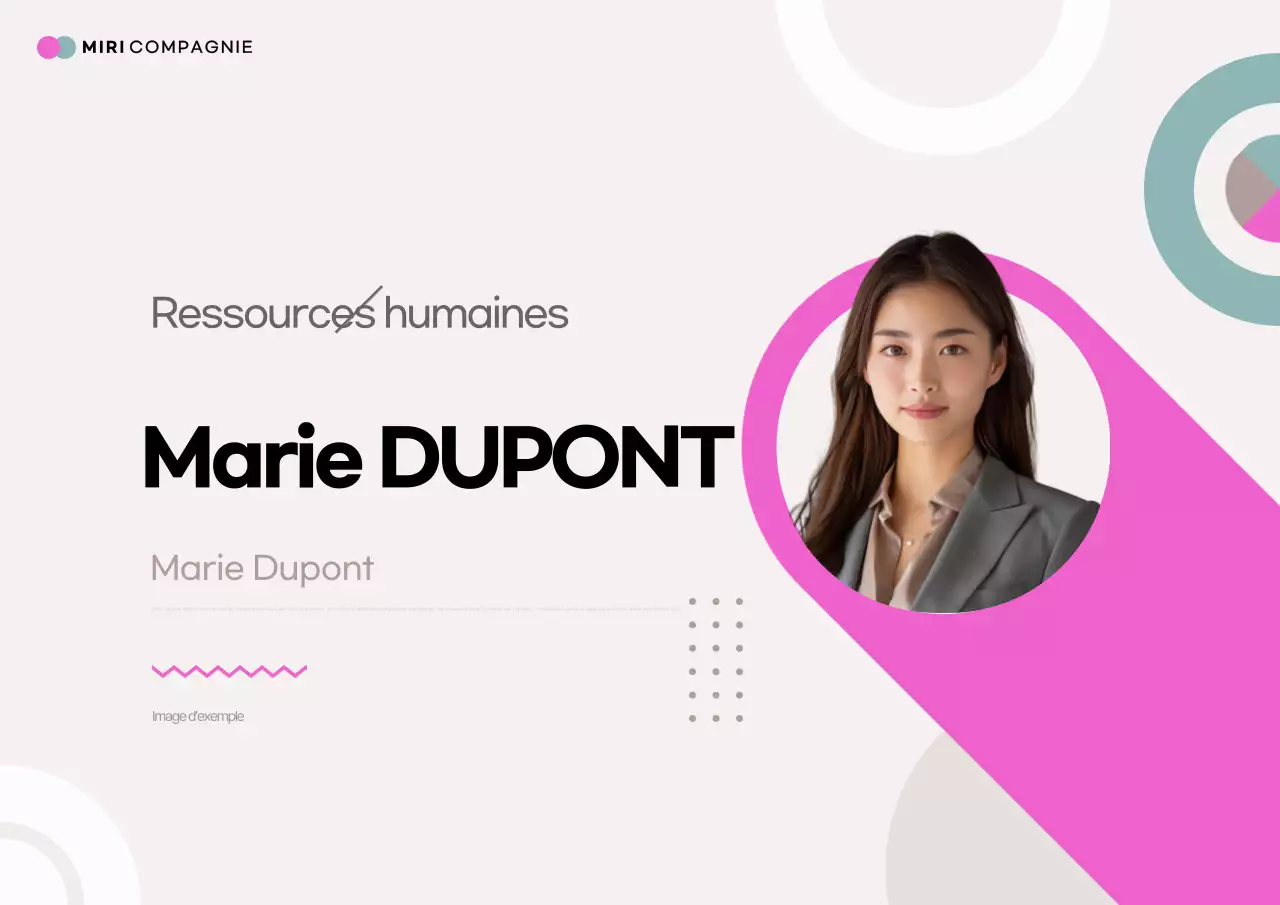 Carte de visite d'introduction à l'emploi, rose et moderne