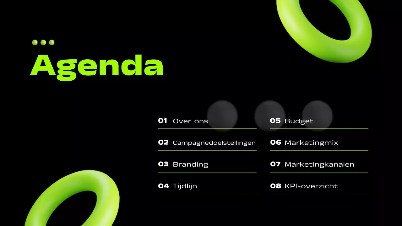 groen gedurfd marketingplan