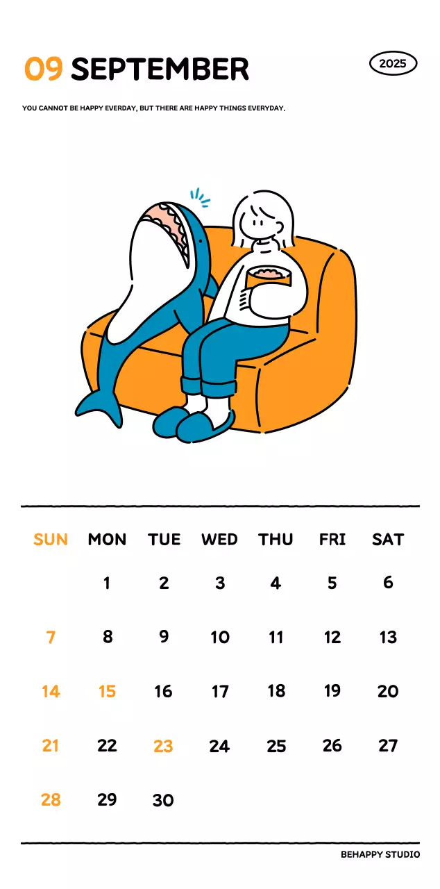 可愛らしい禅風イラストカレンダーカレンダー