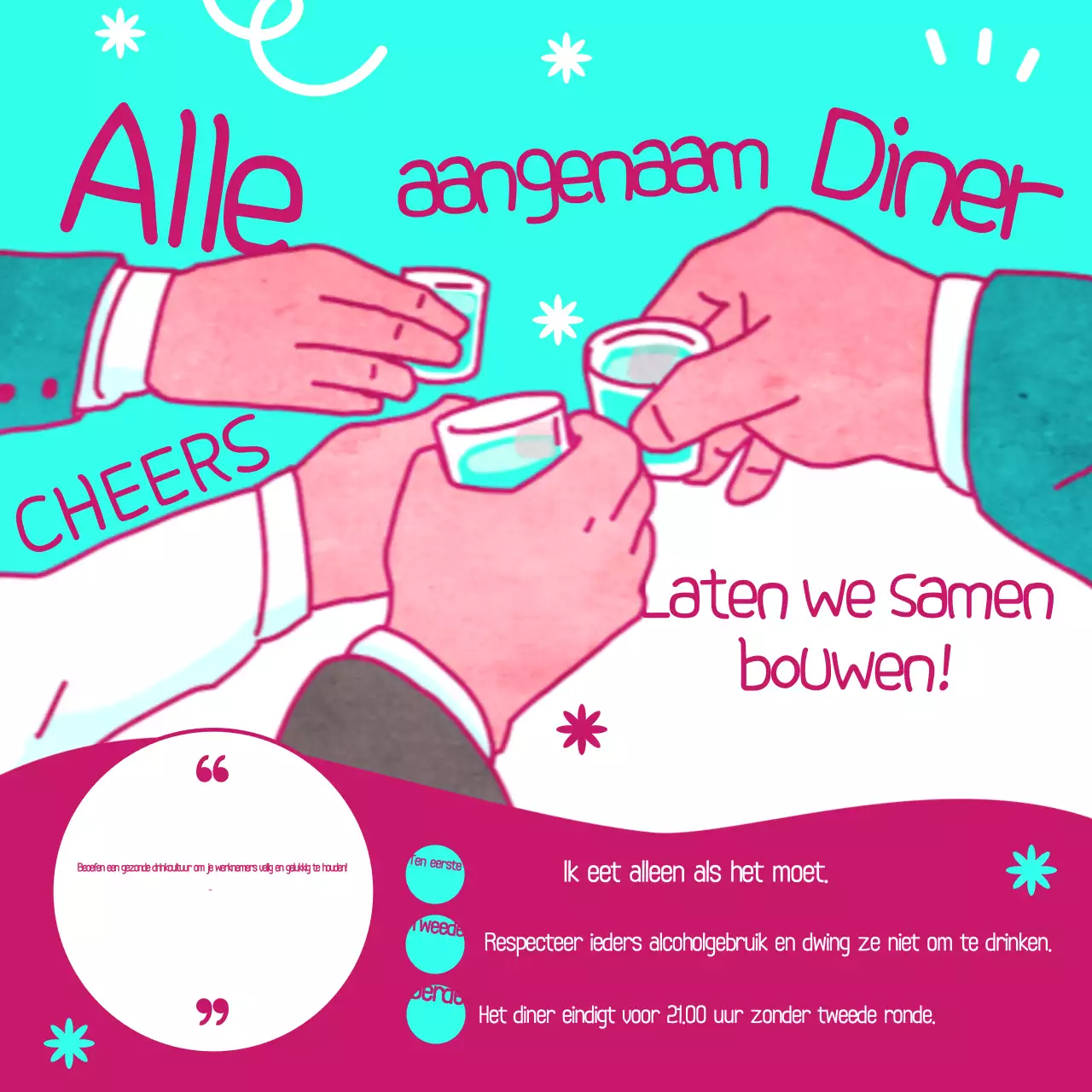 Lichtblauwe pop work life campagne