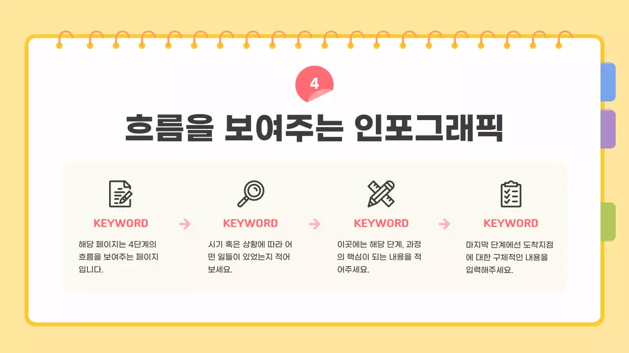 노랑 심플 템플릿 설명