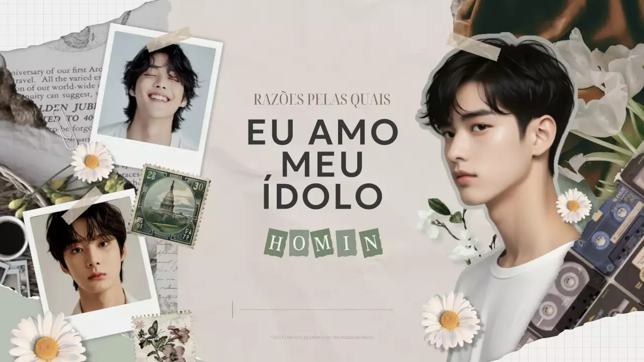 desenho de ídolo vintage fandom bege