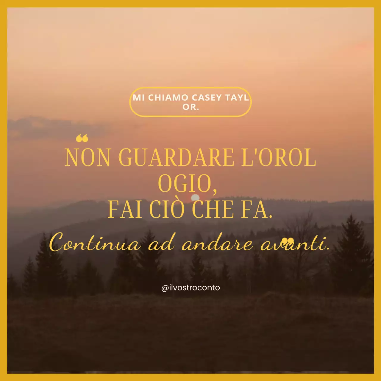 Estetica arancione Citazioni motivazionali Quadrati dei social media