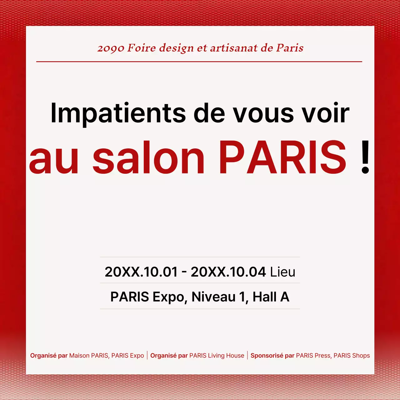 Annonces soignées de questions et réponses en rouge et blanc