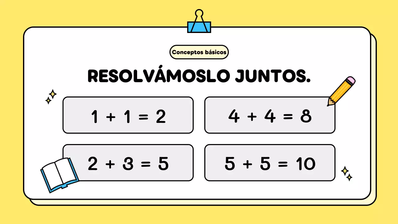 curso de matemáticas básicas amarillas