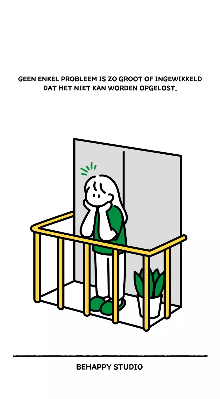 Geïllustreerde kalender met een mooie lijnstijl