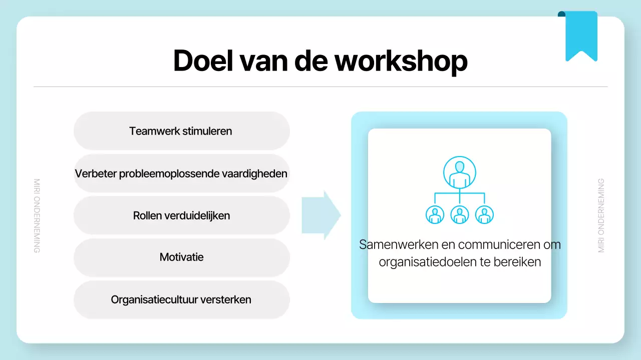 Lichtblauw Eenvoudig Workshop Voorstel