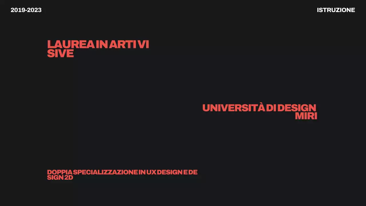 curriculum portfolio moderno nero