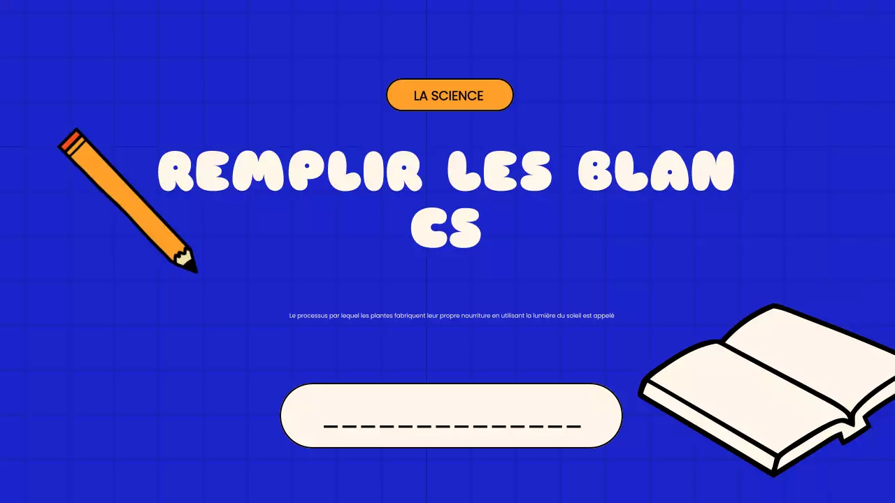 Blue Playful Quiz Time School Presentation (en anglais)