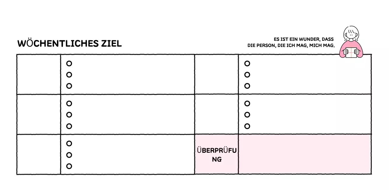 Illustrierter Kalender mit schönem Linienstil