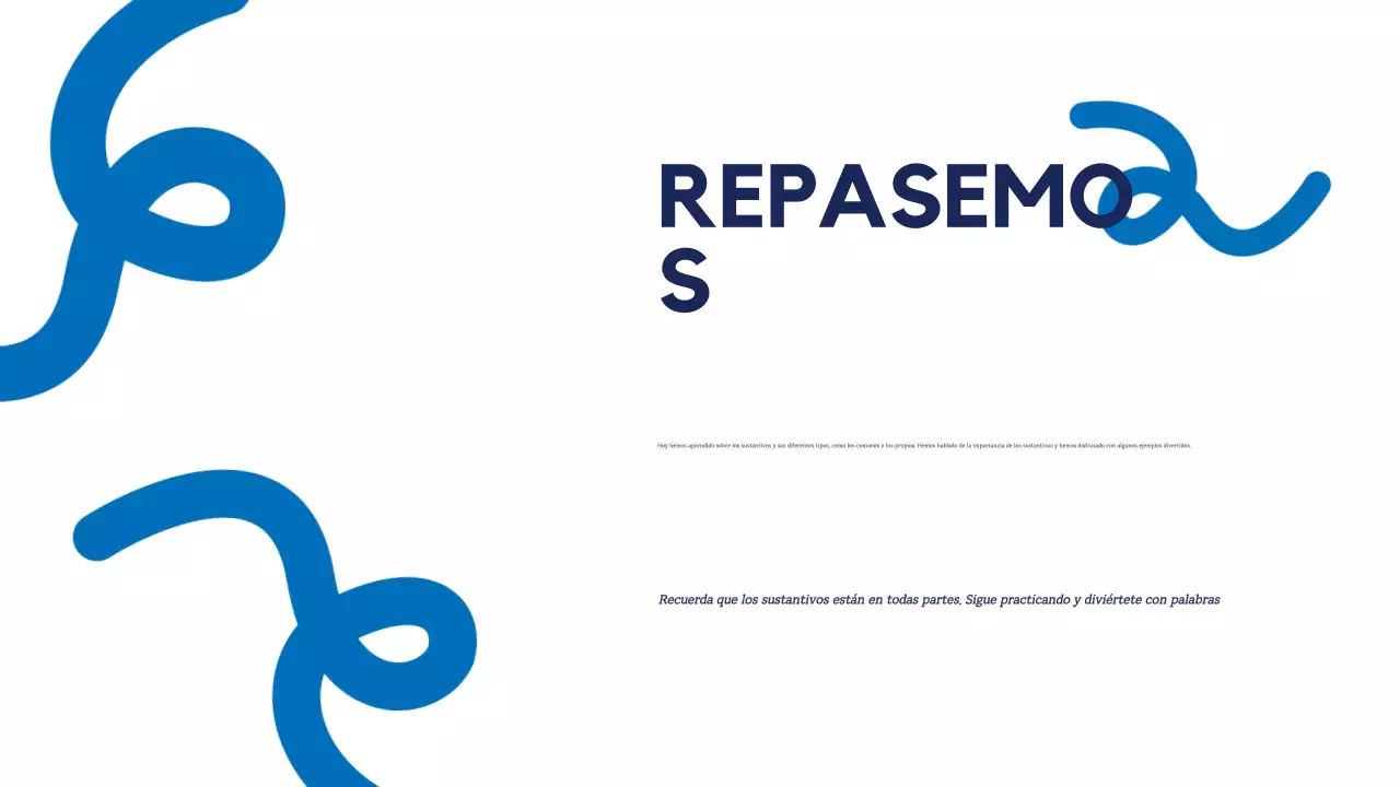 Azul Amarillo Simple Grammar Guide Presentation