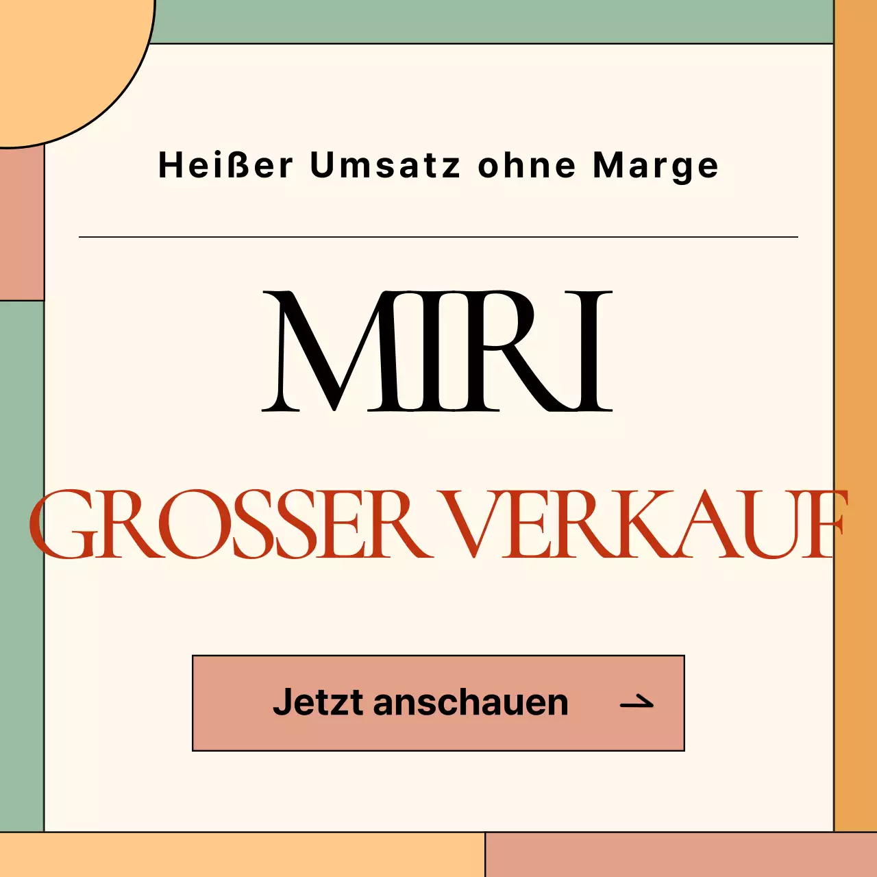 Beige Modern Verkaufsanzeige