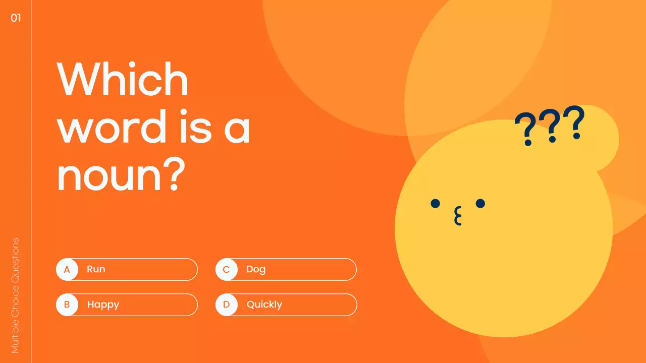 Blue Playful School Quiz Announcement Presentation