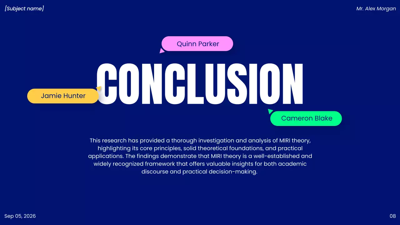 Blue Modern Project Presentation