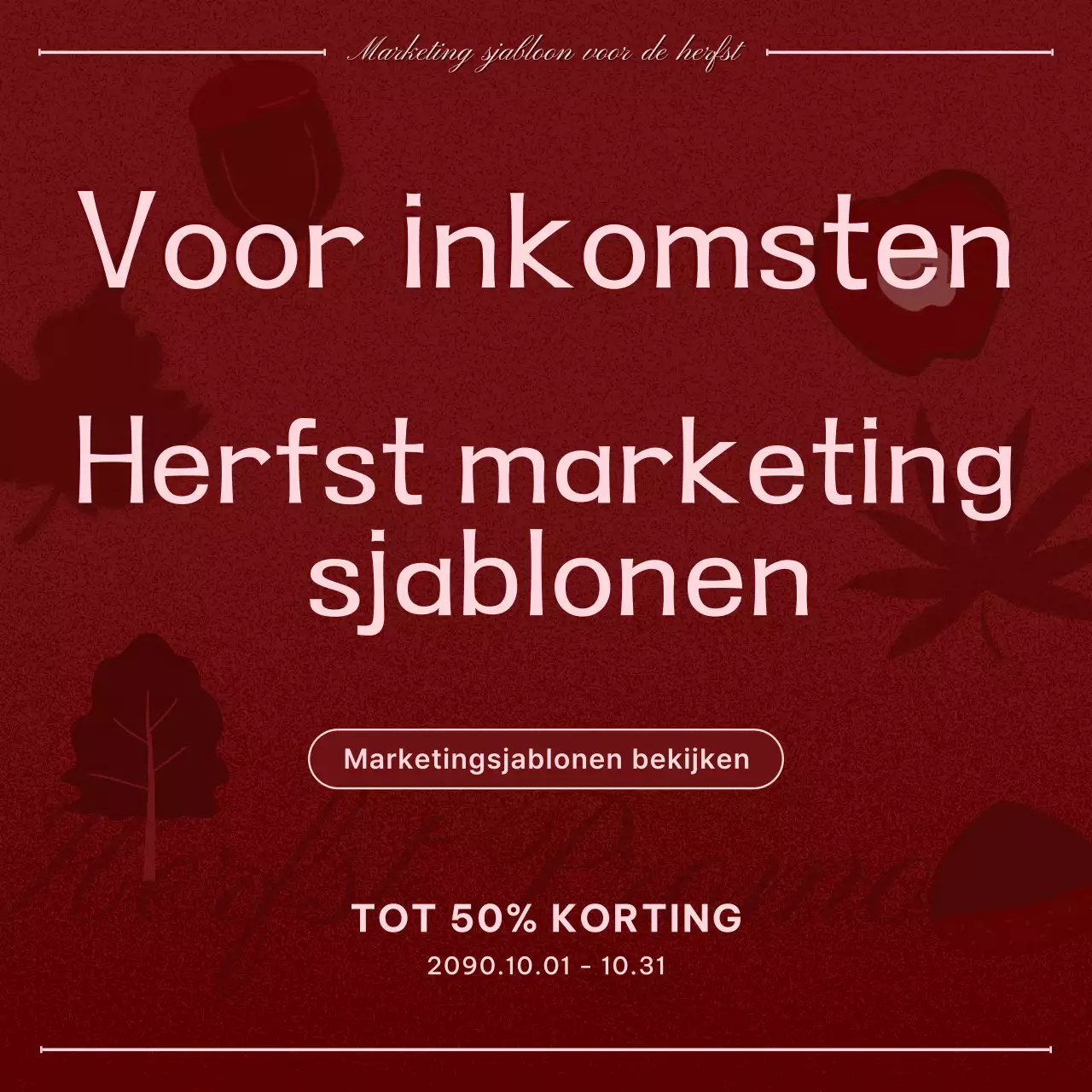 Een overzicht van herfstpromoties met knallers van bordeauxrood en roze