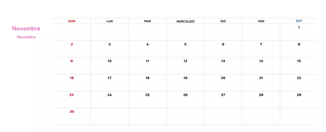 Calendario di Capodanno con una calda illustrazione