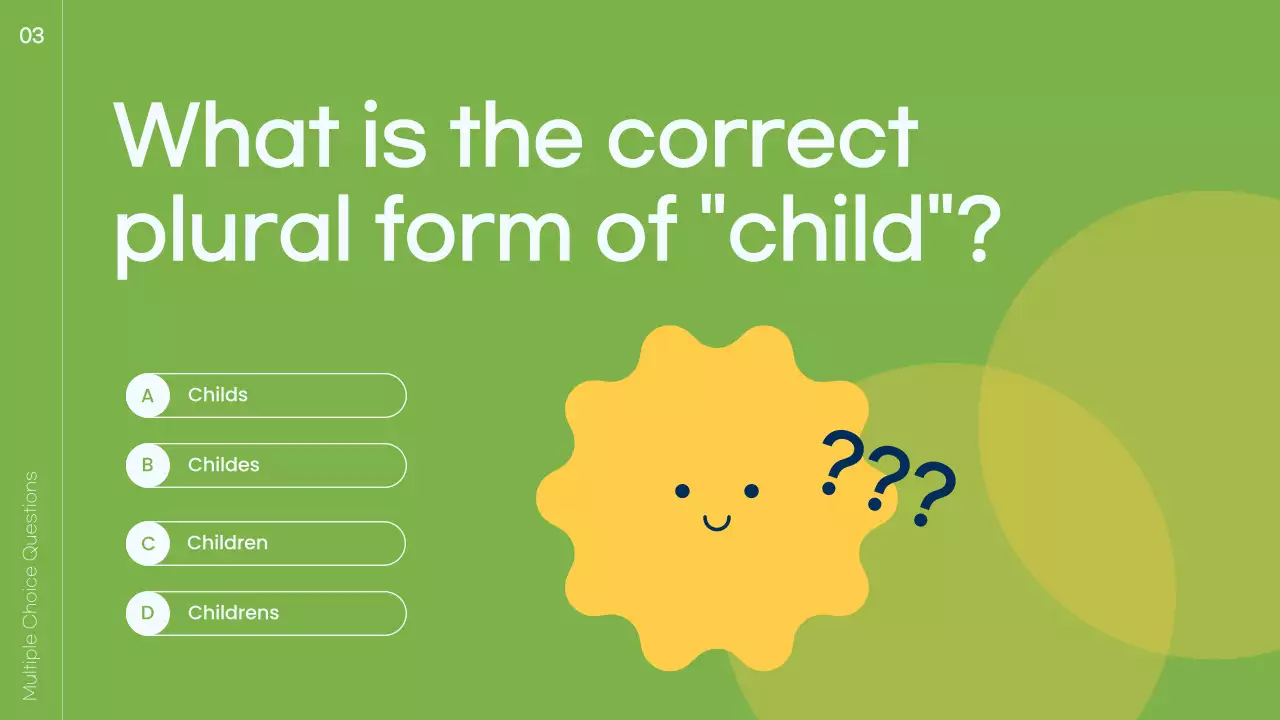 Blue Playful School Quiz Announcement Presentation