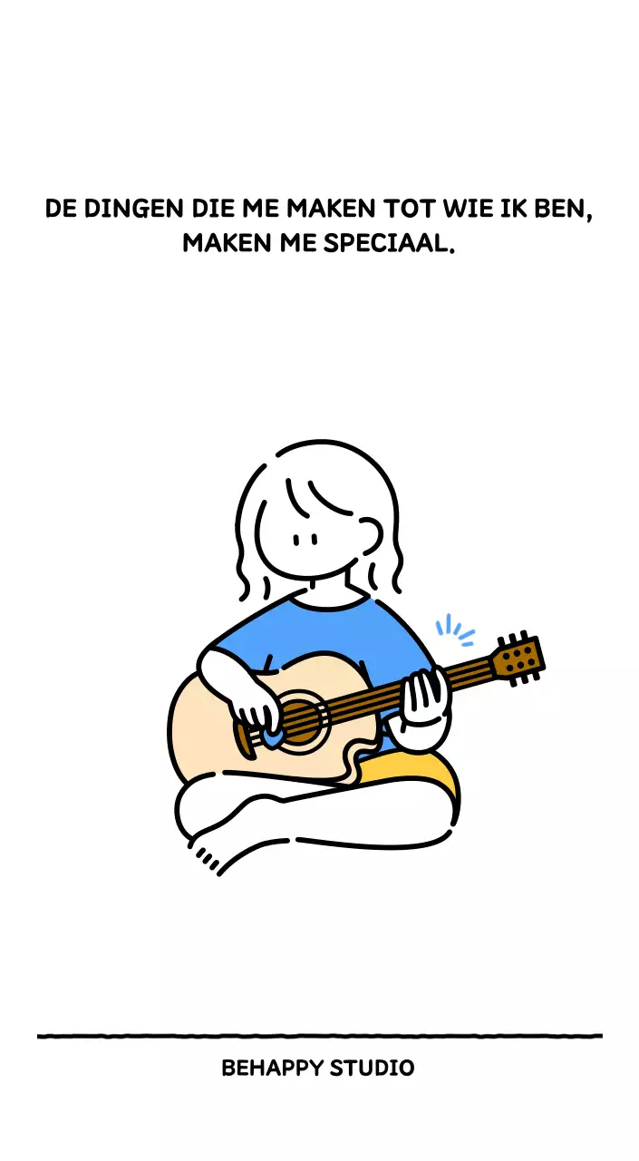 Geïllustreerde kalender met een mooie lijnstijl