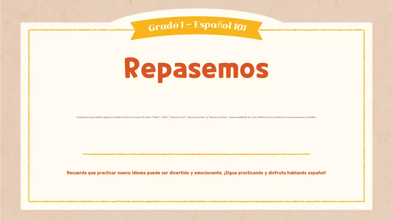 orange simple language class