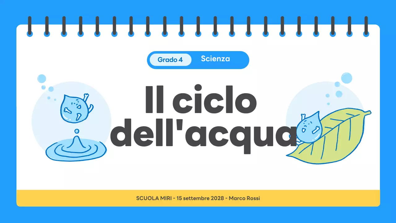 guida scientifica semplice blu