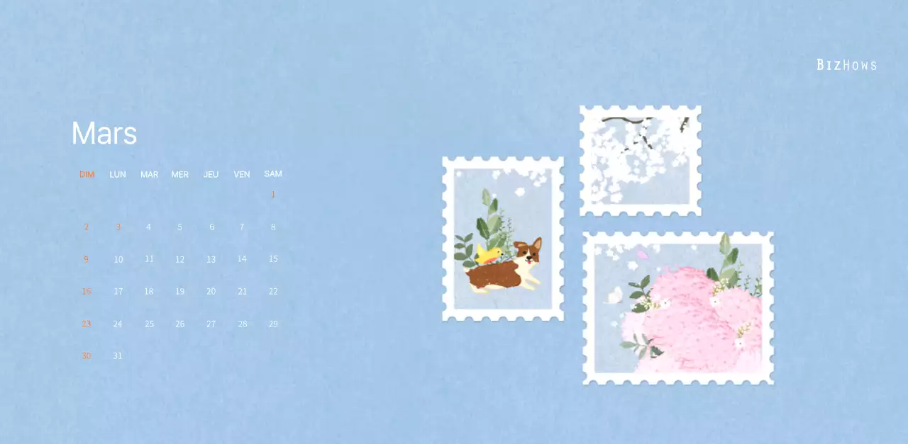 Illustrations de timbres avec un concept chaleureux