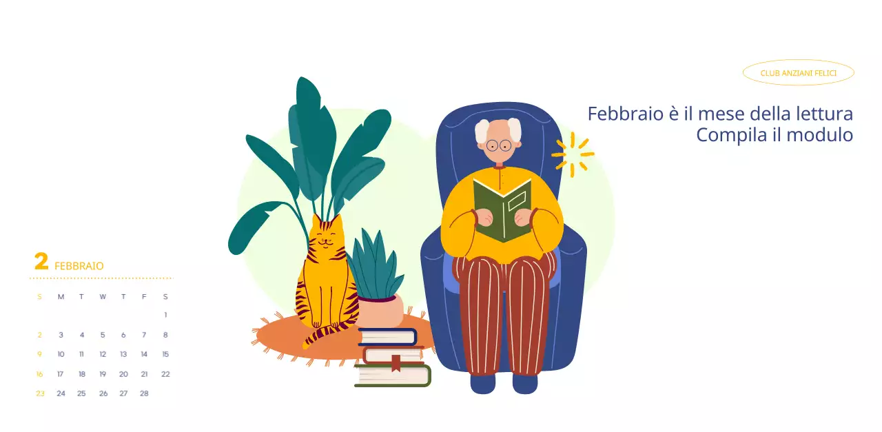 Calendario aziendale con simpatiche illustrazioni