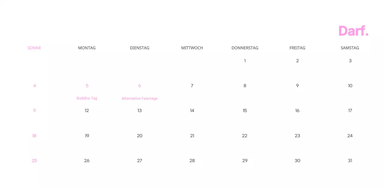 Geschäftskalender mit niedlichen Illustrationen