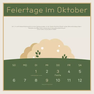 Khaki Tidy Holiday Notice