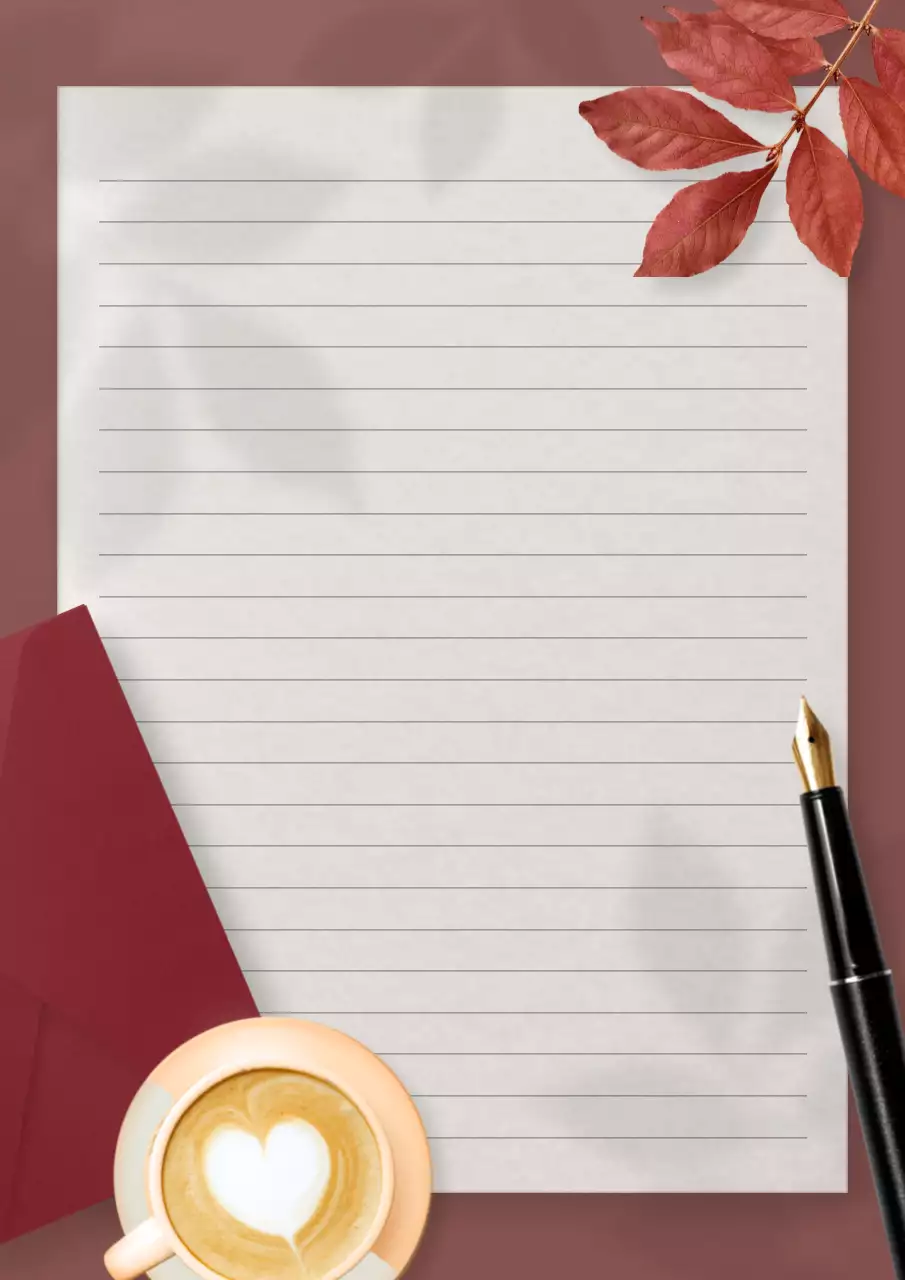 Poster Mời Chữ Cái Đơn Giản Màu Nâu Đậm